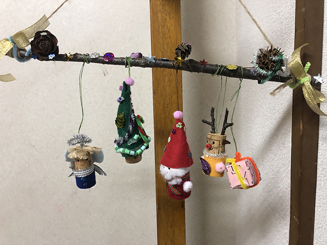 クリスマス飾り作り